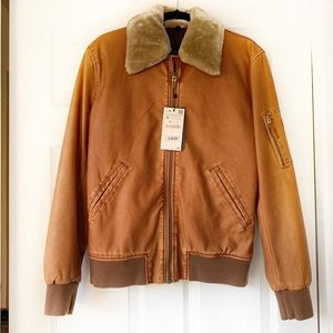 Zara faux leather jacket
